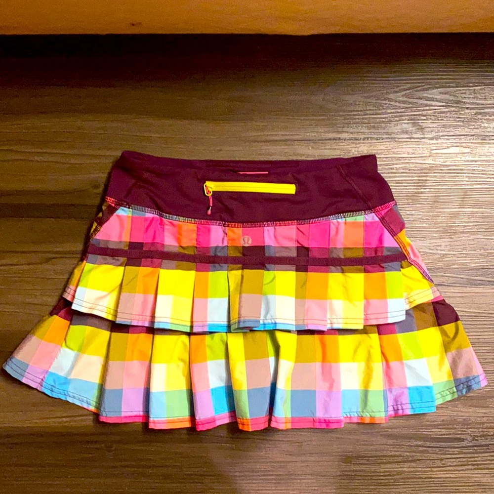 🦄 Lululemon 🦄 Pace Setter 2R Plum Plaid Sea Check